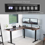 VIVO Electric Corner 63 x 55 inch L-Shaped Standing Desk, Memory Height - Image 5