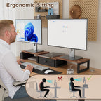 land·voi heavy duty dual monitor stand, holds 2, package contents
