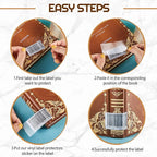 Zonon 5000 Pcs Clear Labels Label Protector Clear Stickers Wafer Seals - Image 6