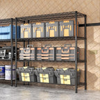 SINGAYE 4 Shelves Adjustable Shelf Heavy Duty Shelf 1400LBS Wire Storage - Image 2