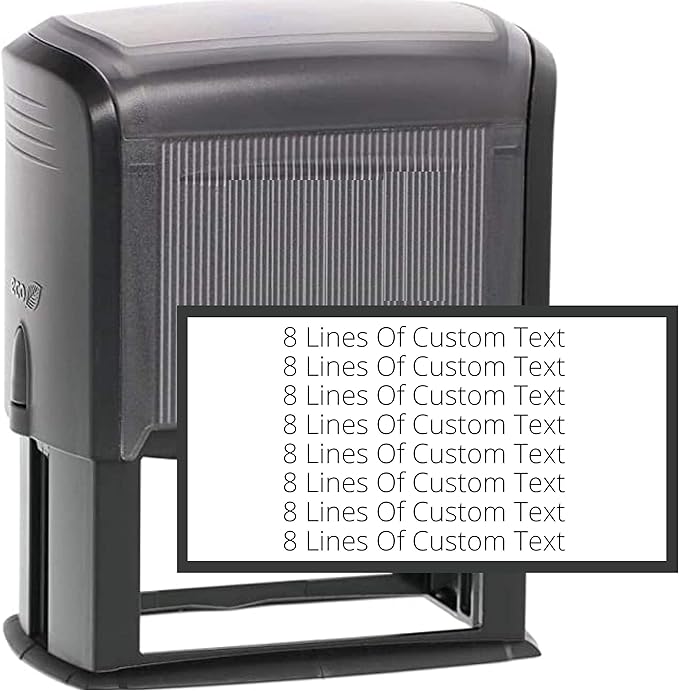 8 Lines Customized Stamp by Stampi