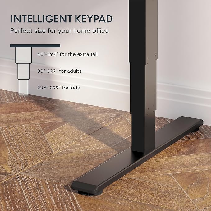 FlexiSpot E6 3-Stage Dual Motor Electric Standing Desk 48 x 30 Sit Stand Up Desk - Image 3