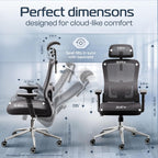 ergonomic office chair comfy [#1 in tests] shown in use