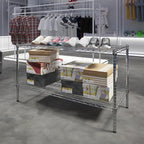 Regal Altair 21" Deep x 48" Wide x 27" Height Wire Shelving Kit | 2-Tier | NSF - Image 2