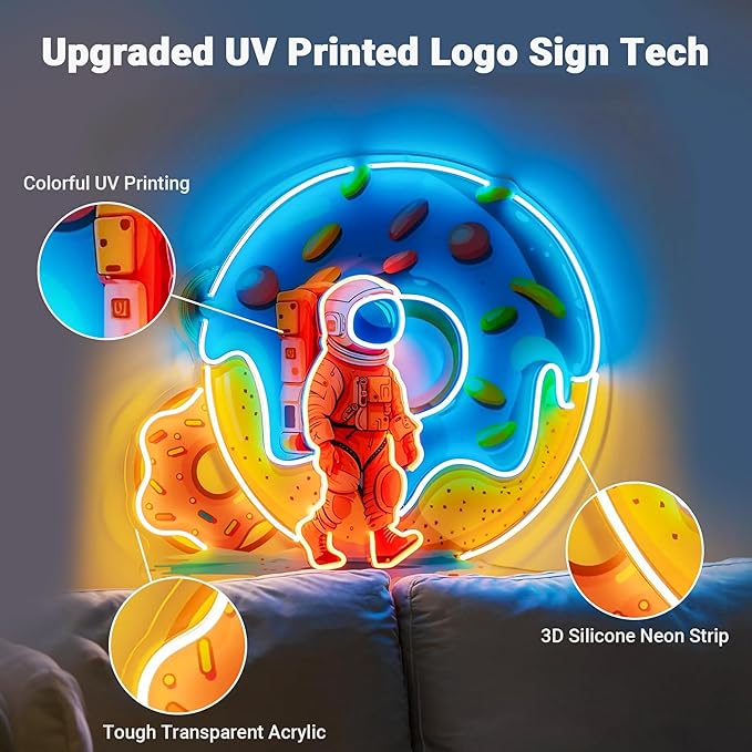 Lorxi Custom Logo UV Printed LED Neon Sign - Image 3