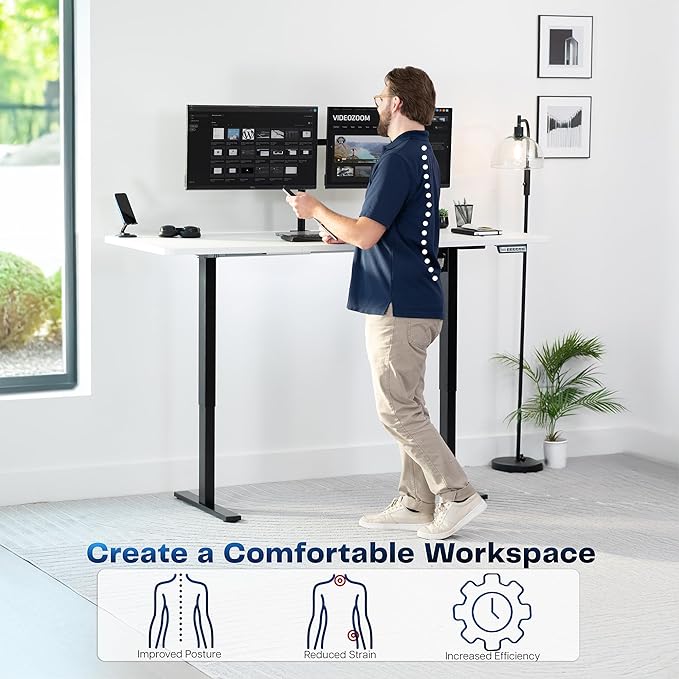 VIVO Electric 71 x 36 in Standing Desk, Memory Height Adjustment, 1B Series - Image 4