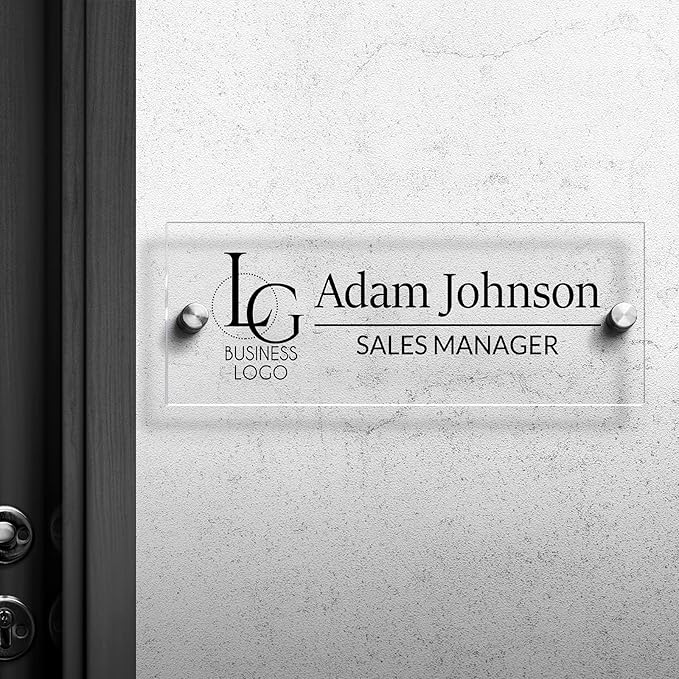 Custom Name Plates for Doors Personalized Wall Name Signs Office Workspace by CustomYourMemories