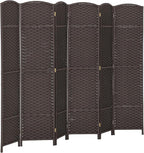 HOMCOM Room Divider, 6 Panel Folding Privacy Screen, 5.6' Tall Freestanding by HOMCOM