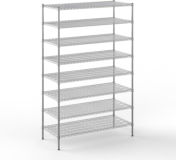 Regal Altair 24" Deep x 54" Wide x 86" Height Wire Shelving Kit | 8-Tier | NSF by Regal+Altair