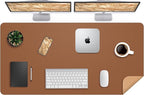 Leather Desk pad Protector, Large Desk mat by AFIING