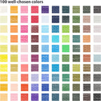 colour block 130pc soft pastel set & blending shown in use