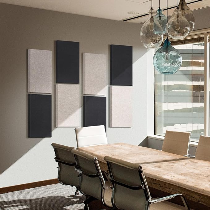 23.62" X 11.81" X 2" Fiberglass Wall Panel, 4 Pack Acoustic Panels, Acoustic - Image 4