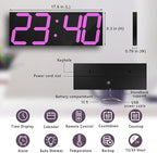 LED Large Digital Wall Clock, Oversize Wall Clock - Image 2
