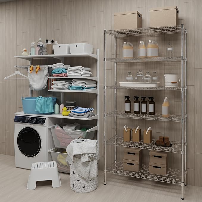 Regal Altair 18" Deep x 42" Wide x 74" Height Wire Shelving Kit | 6-Tier | NSF - Image 2