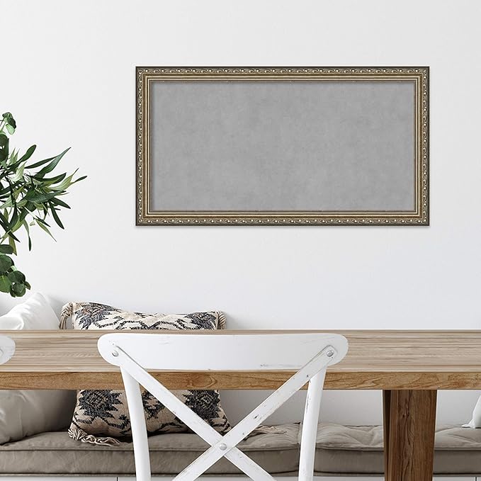Amanti Art Silver Framed Magnetic Board 14x26 Small Vision Board - Image 5