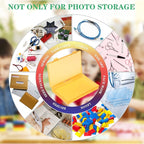 Photo Storage Box 4x6, 18 Inner Photo Case Large Photo Organizer Acid-Free - Image 2
