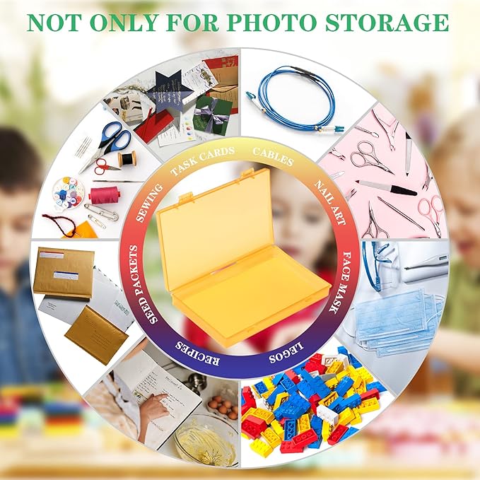 Photo Storage Box 4x6, 18 Inner Photo Case Large Photo Organizer Acid-Free - Image 2