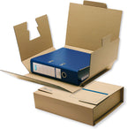 Elba Tric System 83530 Shipping Box for Files with Spine Width up to 8 cm with Address Field Pack of 20 Natural Brown