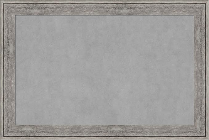 Amanti Art Grey Framed Magnetic Board 25x37 Large Vision Board by AmantiArt