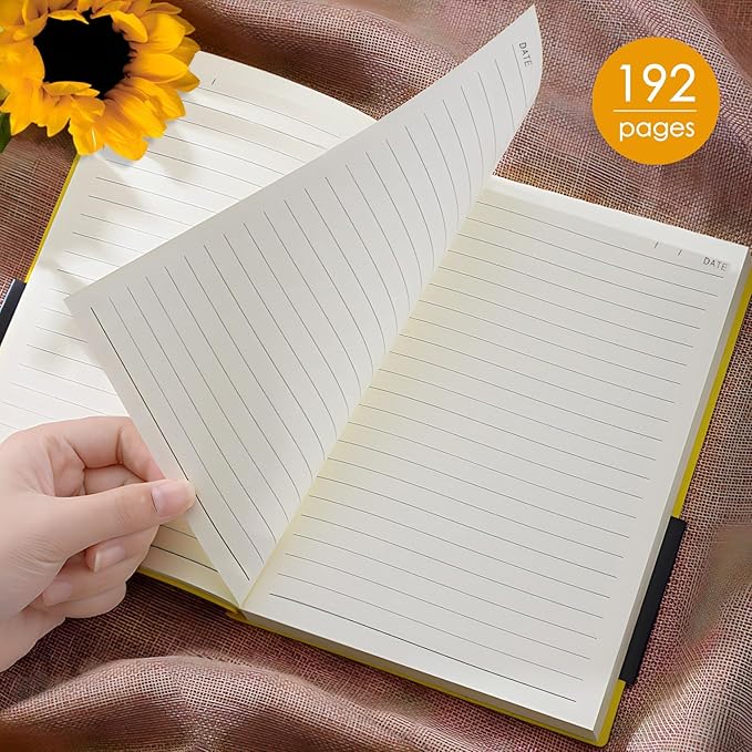 ipoul Sunflower Journal, Softcover Notebook, College Ruled Notebook, Lined - Image 4