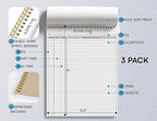Better Office Products Activity Log Notepad, 8.5" x 11", Planning Note Pad - Image 2