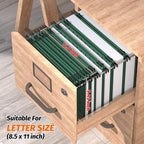 Plastic Hanging File Folders, Letter Size, Reinforced Hang Folders, Standard - Image 4