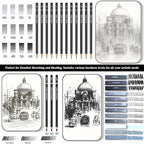 Fuxi Art Supplies for Teens 14-16 Girls, Professional Sketch Book and Pencils - Image 6