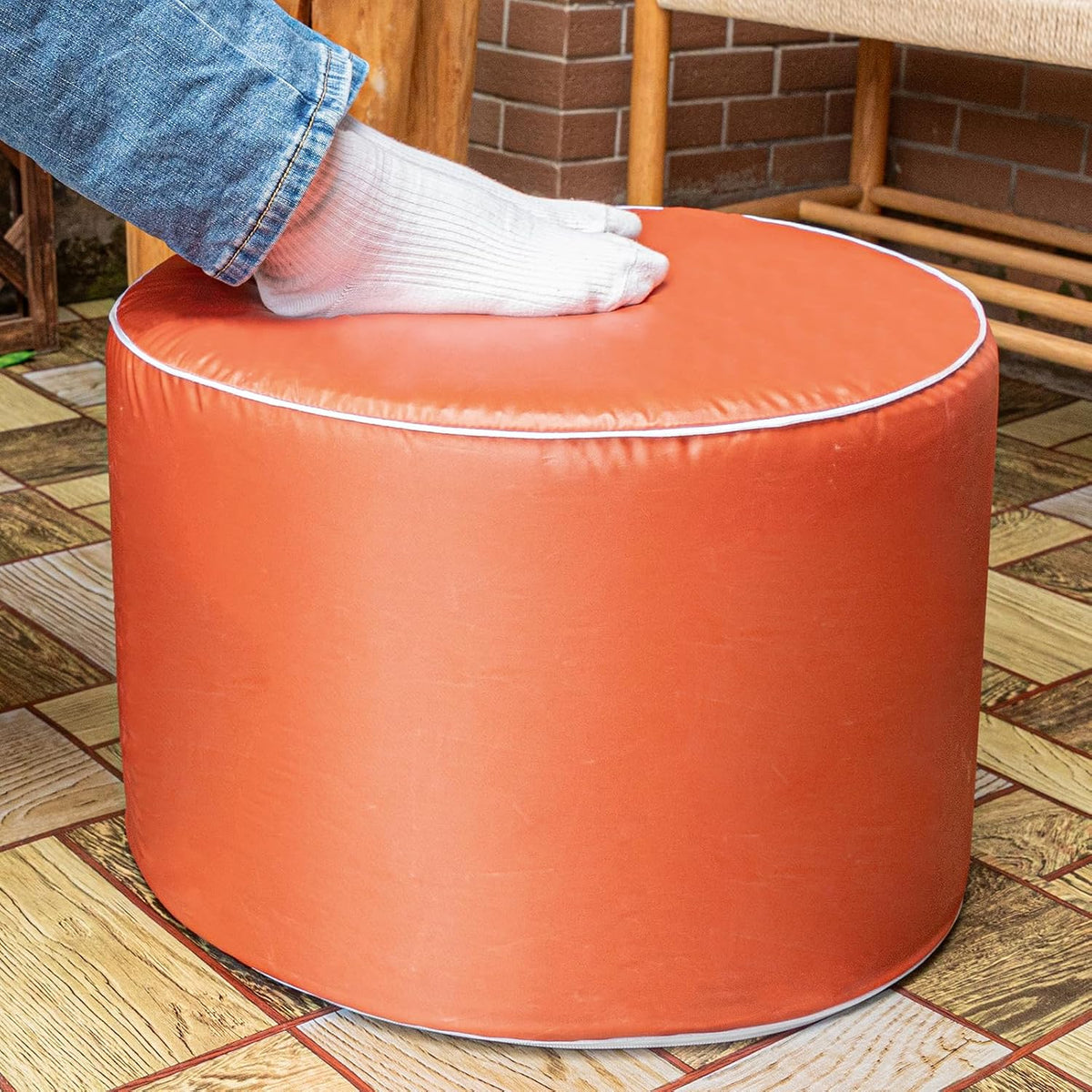 Multipurpose Outdoor Ottoman for Patio 20x14 Inches, Backyard, Additional Sea...