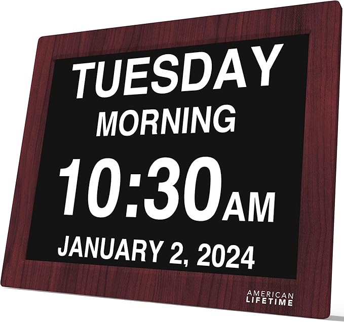 American Lifetime New 2026 Dementia Clock Large Digital Clock by AmericanLifetime