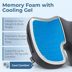 5 STARS UNITED Seat Cushion for Tailbone Pain Relief – Memory Foam Cushion for - Image 5