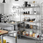 Regal Altair 18" Deep x 42" Wide x 74" Height Wire Shelving Kit | 5-Tier | NSF - Image 6