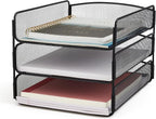 Safco Onyx Desk Organizer, 3 Trays, Office and Classroom Mailbox, Paper and - Image 6