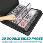 Sibonic 9 Pocket TopLoader Binder, Holds 360 3”x4” Toploader Hard Cases - Image 5