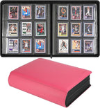 Sibonic 9 Pocket TopLoader Binder, Holds 360 3”x4” Toploader Hard Cases by SIBONIC