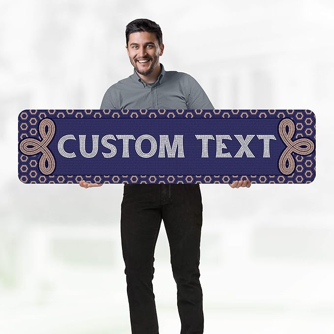 Custom Sign, Custom Street Sign, 11 Font Colors, 13 Font Styles, 4 Hole Options - Image 2