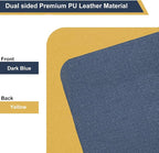 SUJAYU Dual Sided PU Leather Desk Pad, Mouse Pad, Office Desk Mat, Non-Slip - Image 3