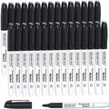 Shuttle Art Permanent Markers, 30 Pack Black Permanent Marker set, Fine Point by ShuttleArt