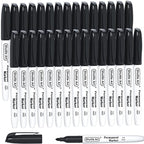 Shuttle Art Permanent Markers, 30 Pack Black Permanent Marker set, Fine Point by ShuttleArt