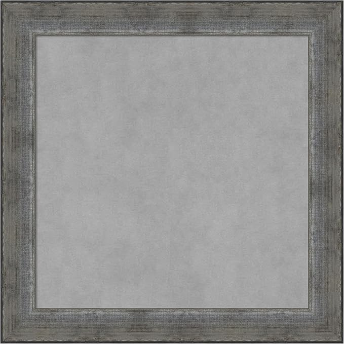 Amanti Art Silver Framed Magnetic Board 24x24 Medium Vision Board by AmantiArt