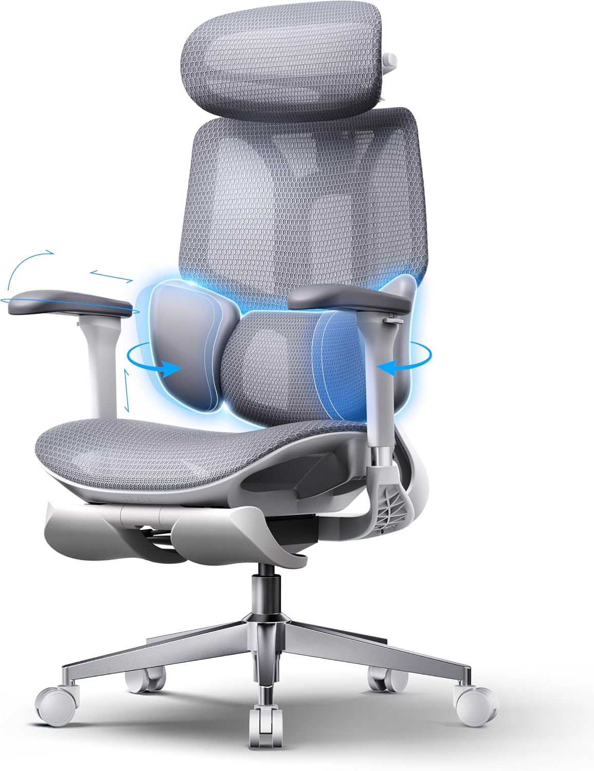 Hbada E3 Air Ergonomic Office Chair, 3-Zone Lumbar Support, Comfy Home Office...