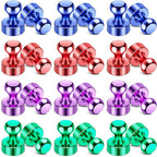 VNDUEEY 24 Pack Fridge Magnets, 4 Colors Refrigerator Magnet, Magnetic Push Pins by VNDUEEY