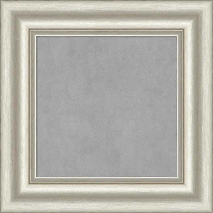 Amanti Art Silver Framed Magnetic Board 18x18 X-Small Vision Board by AmantiArt