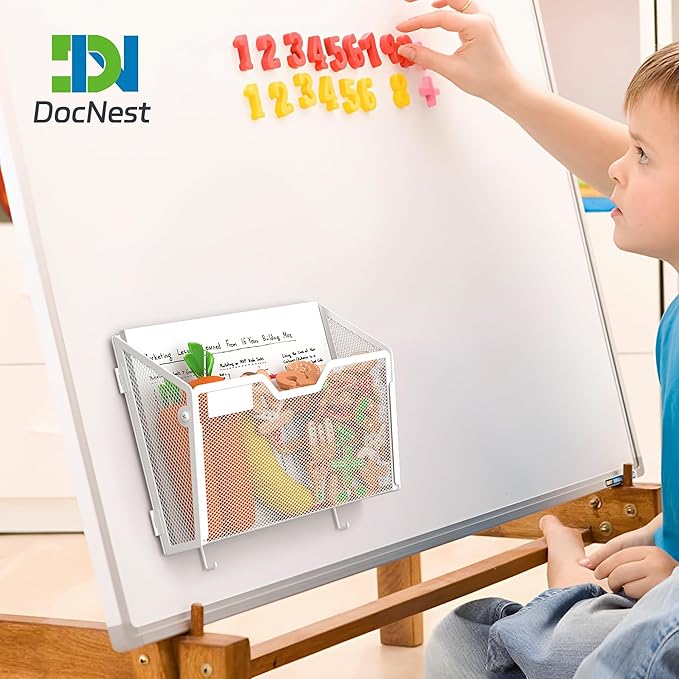 Docnest 3 Pack Magnetic Wall Mounted File Holders, Mesh Letter Organizer - Image 7