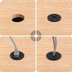 Desk Grommet, 3/4 Inch Flexible Rubber Grommets, Silicone Cable Cord Grommet - Image 4