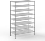 Regal Altair 24" Deep x 48" Wide x 74" Height Wire Shelving Kit | 8-Tier | NSF
