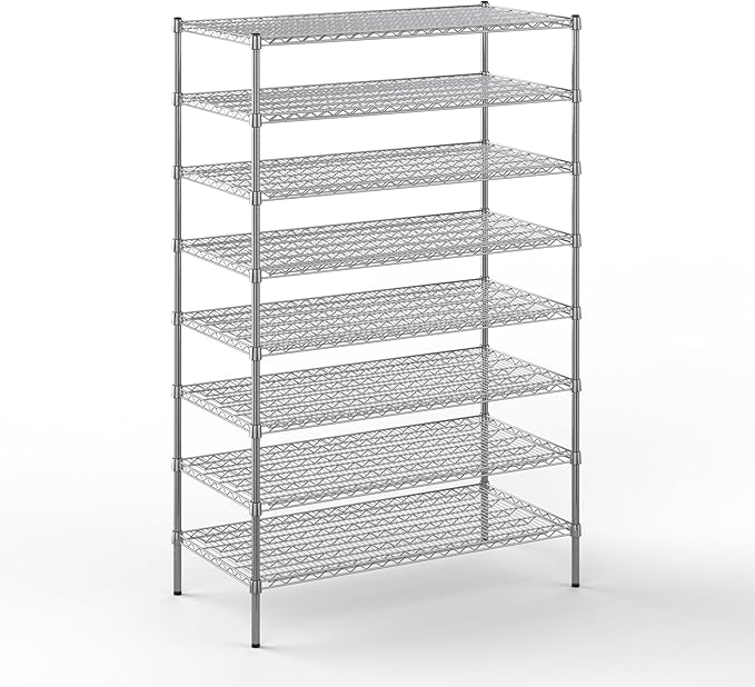 Regal Altair 24" Deep x 48" Wide x 74" Height Wire Shelving Kit | 8-Tier | NSF by Regal+Altair