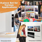 8 PCS Trifold Poster Board- Extra Large 48" x 36" Tri Fold Display Board Hard & - Image 6
