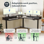 FLEXISPOT 63" L Shaped Standing Desk Electric Corner Table - Image 7