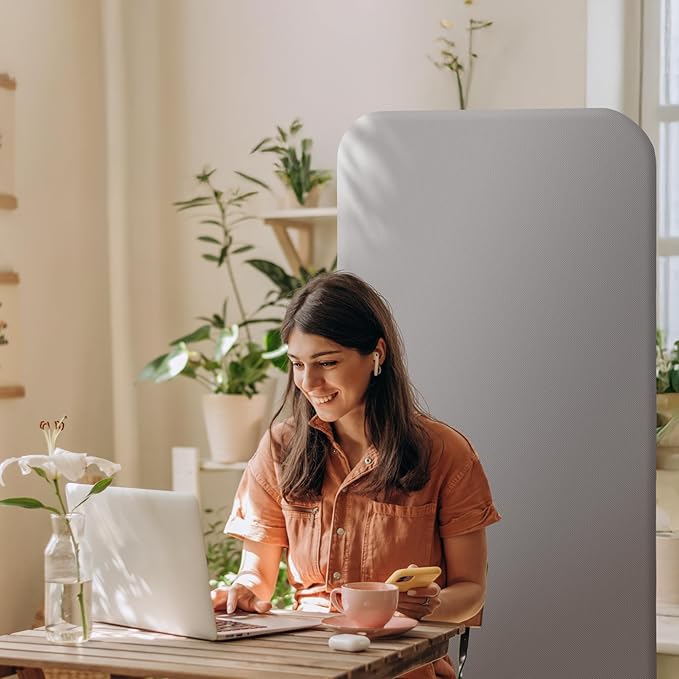 DECOLAB Standing Wall Room Dividers, Portable Partition - Image 3