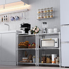 M MZG 450 lbs Wire Storage Shelving 3-Tier Utility Shelving Unit Steel - Image 6